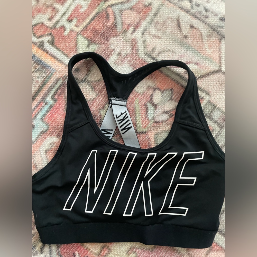 Nike Black and White Sports Bra